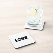Love Paw Print Drankjes Onderzetter (Rechterzijde)