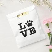 Love Paw Print Favor Bag Bedankzakje (Gezegeld)