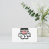 Love Paw Print - Kies achtergrondkleur Visitekaartje (Staand voorkant)