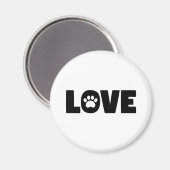Love Paw Print Magneet (Voorkant / Achterkant)