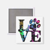 Love Paw Print Magnet (Voorkant / Achterkant)