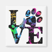 Love Paw Print Magnet (Voorkant)