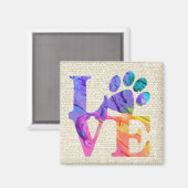 Love Paw Print Magnet (Voorkant / Achterkant)