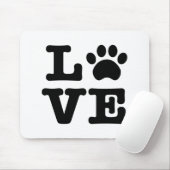 Love Paw Print Mousepad Muismat (Met muis)