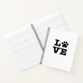 Love Paw Print Notitieboek (Binnen)