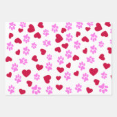 Love Paw Prints Verpakpapier Inpakpapier Vel (Voorkant)