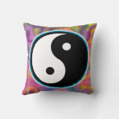 Love, Peace and Tie Dye Yin Yang Top Sierkussen (Achterkant)