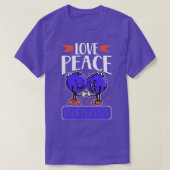 Love Peace Blueberries Blaubeere T-shirt (Design voorkant)