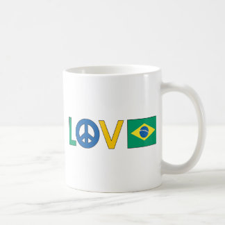 Love Peace Brazilië Koffiemok
