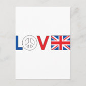 Love Peace Britain Briefkaart (Voorkant)