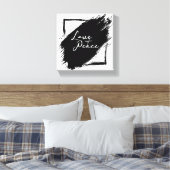 Love & Peace Canvas wall Art (Insitu (Slaapkamer))