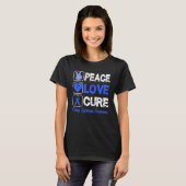 LOVE PEACE CURE-LADINGSSYNDROOM T-SHIRT (Voorkant volledig)