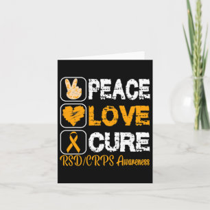 Love Peace Cure RSD CRPS Bewustzijn Kaart