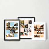 LOVE & PEACE FAMILIE FOTOCOLLAGE POSTER EN PRINT