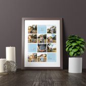LOVE & PEACE FAMILIE FOTOCOLLAGE POSTER EN PRINT