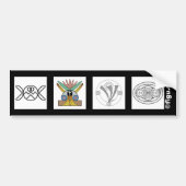 Love Peace Freedom Harmony Bumpersticker (Voorkant)