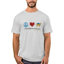 Love Peace Golden t-shirt