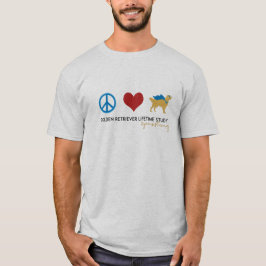 Love Peace Golden t-shirt