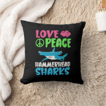 Love Peace Hammerhead Sharks Schattige Zee Animals