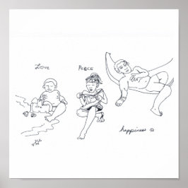 LOVE PEACE HAPPINESS print