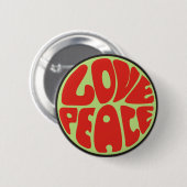 love peace Hippie Spruch Ronde Button 5,7 Cm (Voorkant /achterkant)