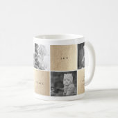 Love Peace Joy blokkeert Photo Collage Holiday Mok (Voorkant rechts)