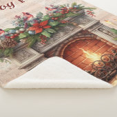 Love, Peace, Joy: Cozy Sherpa Blanket Sherpa Deken (3/4)