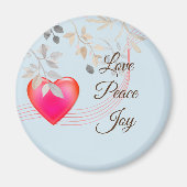 Love Peace Joy II Magneet (Voorkant)