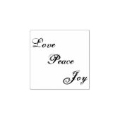 Love Peace Joy Inspirerend Personal Rubber Rubberstempel (Afrduk)