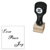 Love Peace Joy Inspirerend Personal Rubber Rubberstempel (Gestempeld)