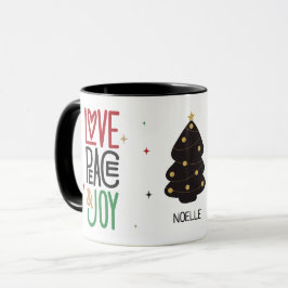 Love, Peace & Joy-kerstboom Mok