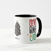 Love, Peace & Joy-kerstboom Mok (Voorkant rechts)