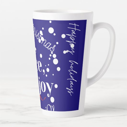 Love Peace Joy Latte Mok (Rechts)