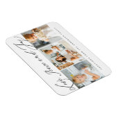Love Peace & Joy Modern Chic Photo Holiday Magneet (Rechterzijde)