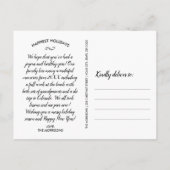 Love Peace Joy Modern Typography 2 Foto van Holida Briefkaart (Achterkant)