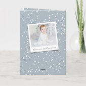 Love Peace Joy Tiny Kisses Baby's 1e Kerstmis Feestdagen Kaart (Achterkant)