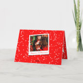 Love Peace Joy Tiny Kisses Baby's 1e Kerstmis Feestdagen Kaart (Achterkant)