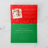 Love Peace Joy Tiny Kisses Baby's 1e Kerstmis Feestdagen Kaart (Binnen)