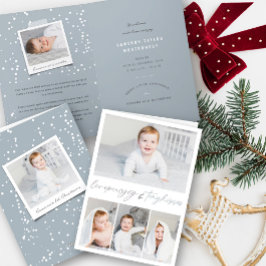 Love Peace Joy Tiny Kisses Baby's 1e Kerstmis Feestdagen Kaart