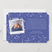 Love Peace Joy Tiny Kisses Baby's 1e Kerstmis Feestdagenkaart (Achterkant)