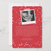 Love Peace Joy Tiny Kisses Baby's 1e Kerstmis Feestdagenkaart (Achterkant)