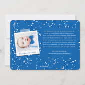 Love Peace Joy Tiny Kisses Baby's 1e Kerstmis Feestdagenkaart (Achterkant)