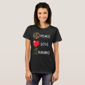 Love Peace Kakapo Bird Kakapo Parrot New Zealand K T-shirt (Voorkant volledig)