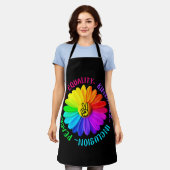 Love Peace Kindness Inclusion Peace Sign Daisy Schort (Gedragen)