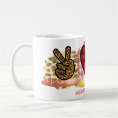 Love Peace Labrador Retriever Valentijnsdag Dog Koffiemok (Links)