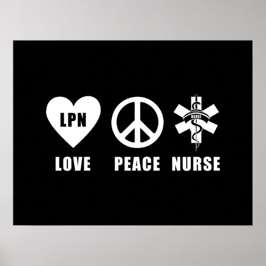 Love Peace LPN Poster (Voorkant)