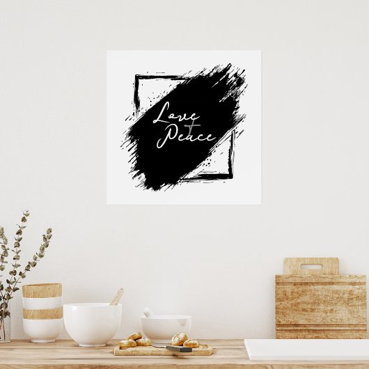 Love & Peace poster & Prints (Keuken)