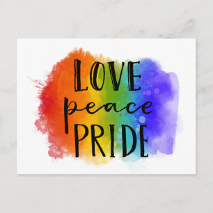 Love Peace Pride Briefkaart