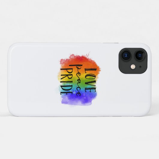 Love Peace Pride Case-Mate iPhone Case (Achterkant (horizontaal))