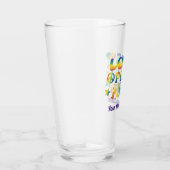 Love Peace Pride Glas (Rechts)
